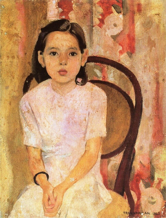 Tác phẩm Em Thúy của danh họa Trần Văn Cẩn.