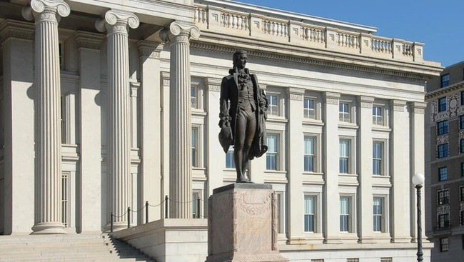 Trụ sở Bộ Tài chính Mỹ. Ảnh: U.S. DEPARTMENT OF THE TREASURY Trụ sở Bộ Tài chính Mỹ. Ảnh: U.S. DEPARTMENT OF THE TREASURY
