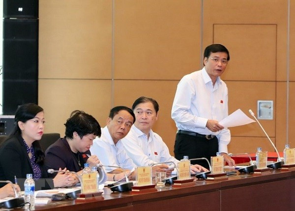 Tổng Thư ký Quốc hội, Chủ nhiệm Văn phòng Quốc hội Nguyễn Hạnh Phúc phát biểu. (Ảnh: Trọng Đức/TTXVN)