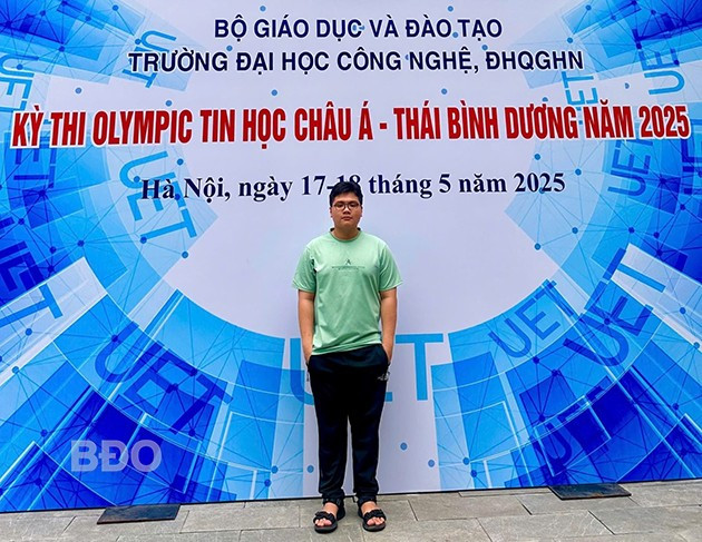 Lê Kiến Thành đã xuất sắc dẫn đầu top 15 thí sinh trong nước tham gia dự thi. Ảnh: GĐCC Lê Kiến Thành đã xuất sắc dẫn đầu top 15 thí sinh trong nước tham gia dự thi. Ảnh: GĐCC