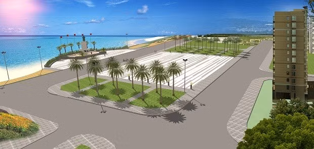 Phối cảnh hạng mục Quảng trường Tượng đài Chiến thắng.