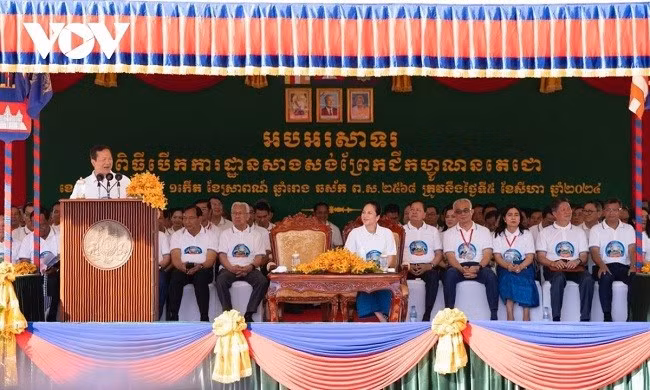 Thủ tướng Campuchia Hun Manet chủ trì buổi lễ.