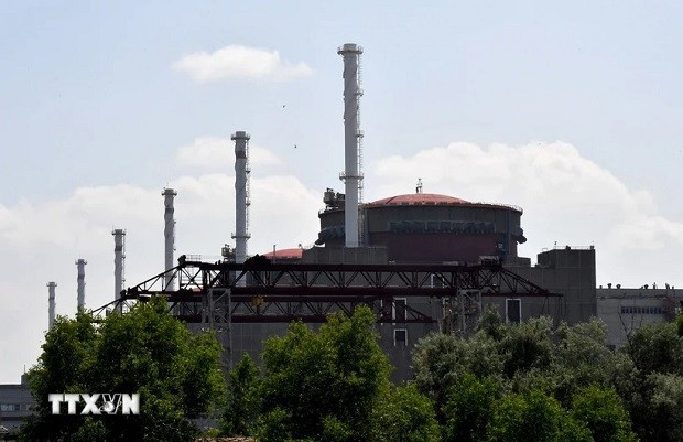 Nhà máy điện hạt nhân Zaporizhzhia ở miền Nam Ukraine. (Ảnh: AFP/TTXVN)