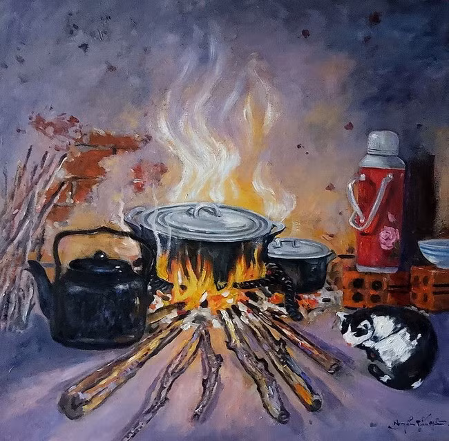 Tranh của họa sĩ NGUYỄN TẤN HIỀN