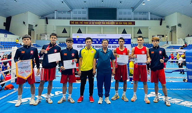 Đoàn Bình Định giành 1 HCV, 1 HCB và 2 HCĐ tại Giải vô địch boxing các đội mạnh toàn quốc năm 2025. Ảnh: ĐVCC