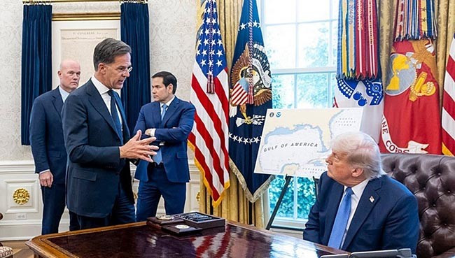 Tổng thư ký NATO Rutte gặp Tổng thống Mỹ Trump tại Washington. Ảnh: NATO. Tổng thư ký NATO Rutte gặp Tổng thống Mỹ Trump tại Washington. Ảnh: NATO.