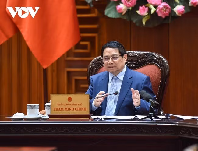Thủ tướng Phạm Minh Chính phát biểu tại phiên họp.