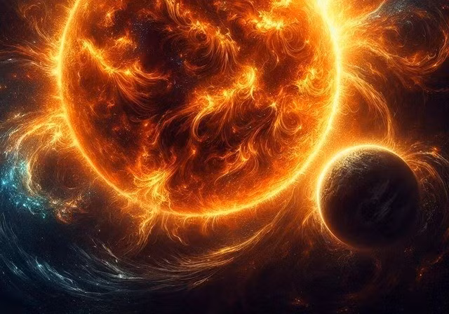 Mặt Trời có thể sắp đạt tới "điểm rực lửa" trong chu kỳ 11 năm. Ảnh đồ họa. Mặt Trời có thể sắp đạt tới "điểm rực lửa" trong chu kỳ 11 năm. Ảnh đồ họa.