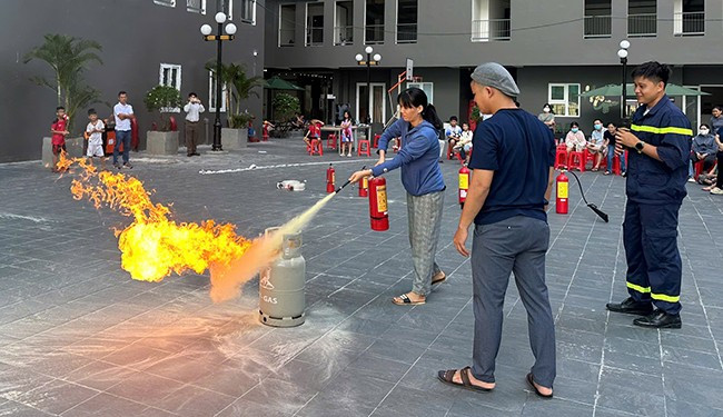 Quang cảnh buổi thực hành. Ảnh: K.A Quang cảnh buổi thực hành. Ảnh: K.A