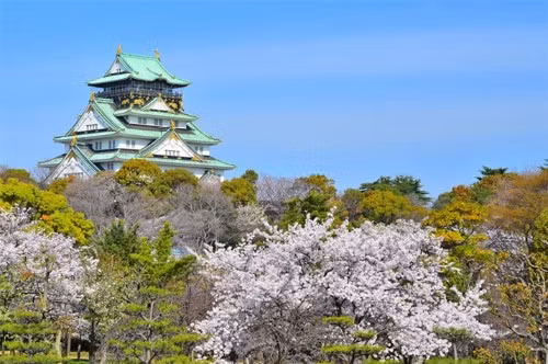 3. Công viên lâu đài Osaka, Nhật Bản.