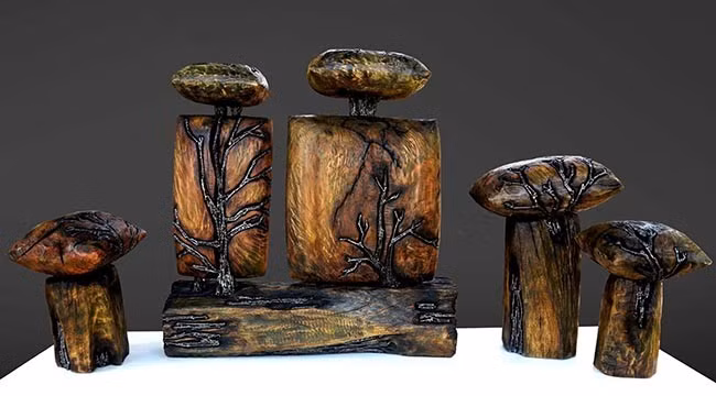 Tác phẩm Chuỗi mộng của nhà điêu khắc Lê Trọng Nghĩa. Ảnh: NVCC Tác phẩm Chuỗi mộng của nhà điêu khắc Lê Trọng Nghĩa. Ảnh: NVCC