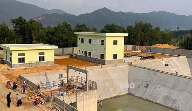Dự án nâng cấp Nhà máy nước Nhơn Tân (TX An Nhơn) giai đoạn 1 đã cơ bản hoàn thành. Ảnh: T.LỢI