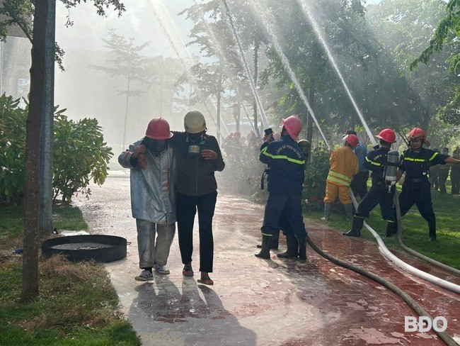 Quang cảnh buổi diễn tập. Ảnh: K.A