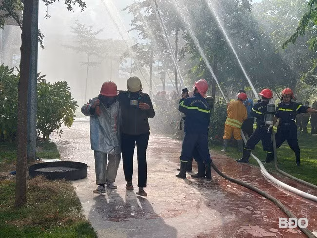 Quang cảnh buổi diễn tập. Ảnh: K.A