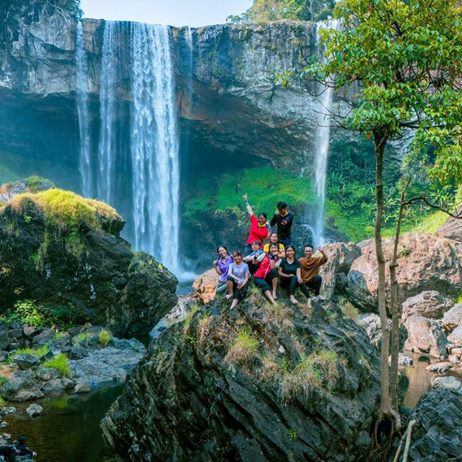 Thác K50 nằm trong vùng lõi Khu bảo tồn thiên nhiên Kon Chư Răng được The Local Vietnam xếp hạng thứ 2 trong “Top 10 thác nước đẹp nhất Việt Nam”. Ảnh: Discovery Gia Lai