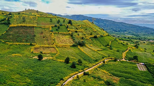 Núi lửa Chư Đang Ya lọt “Top 10 ngọn núi lửa đẹp nhất thế giới” do tạp chí Daily Mail (Anh) bình chọn. Ảnh: Bi Ly