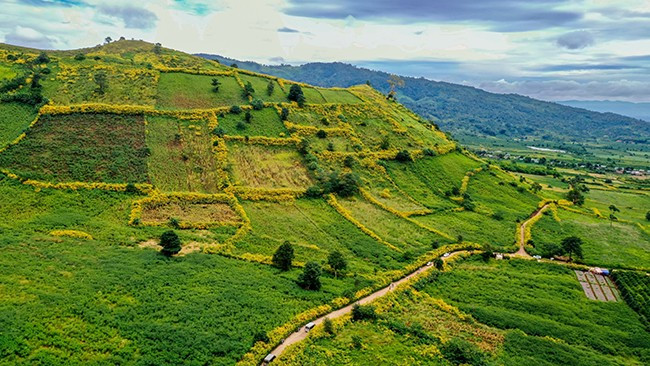 Núi lửa Chư Đang Ya lọt “Top 10 ngọn núi lửa đẹp nhất thế giới” do tạp chí Daily Mail (Anh) bình chọn. Ảnh: Bi Ly