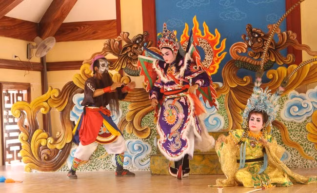 Trích đoạn Địch Thanh ly thợn (vở tuồng Ngũ Hổ bình Tây) của Đoàn nghệ thuật hát bội Phước An đạt giải nhất Liên hoan. Ảnh: HOÀNG VÂN