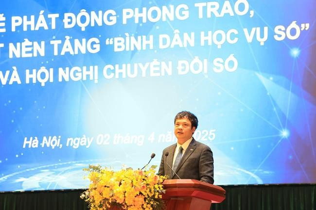 Tổng Giám đốc FPT Nguyễn Văn Khoa kiến nghị Học viện tiếp tục thúc đẩy ứng dụng AI trong quản trị vận hành và giảng dạy. Ảnh: FPT Tổng Giám đốc FPT Nguyễn Văn Khoa kiến nghị Học viện tiếp tục thúc đẩy ứng dụng AI trong quản trị vận hành và giảng dạy. Ảnh: FPT