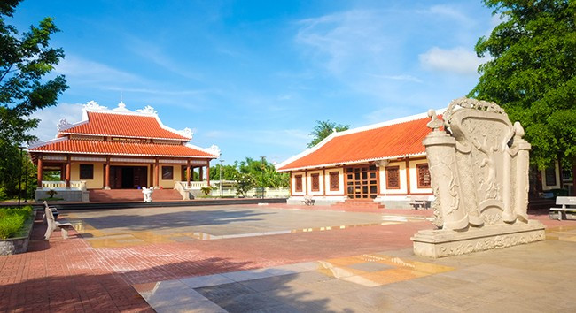 Đền thờ danh nhân văn hóa Đào Tấn, ở thôn Vinh Thạnh 1, xã Phước Lộc (huyện Tuy Phước). Ảnh: NGỌC NHUẬN