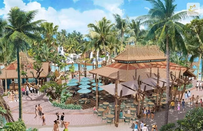 Phối cảnh khu Sunworld tại dự án sẽ thu hút du khách đến để vui chơi, đầu tư khai thác cho thuê rất tốt