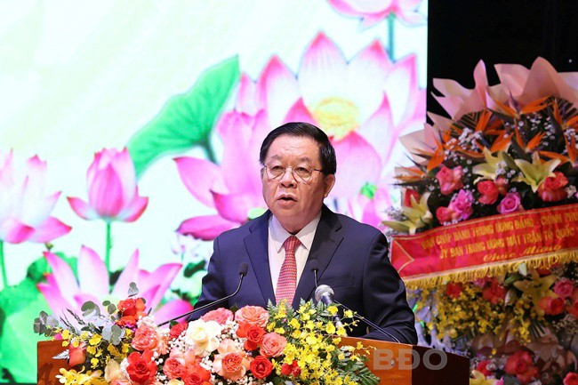 Đồng chí Nguyễn Trọng Nghĩa - Ủy viên Bộ Chính trị, Bí thư Trung ương Đảng, Trưởng Ban Tuyên giáo và Dân vận Trung ương, phát biểu chỉ đạo tại Lễ. Ảnh: H.PHÚC Đồng chí Nguyễn Trọng Nghĩa - Ủy viên Bộ Chính trị, Bí thư Trung ương Đảng, Trưởng Ban Tuyên giáo và Dân vận Trung ương, phát biểu chỉ đạo tại Lễ. Ảnh: H.PHÚC
