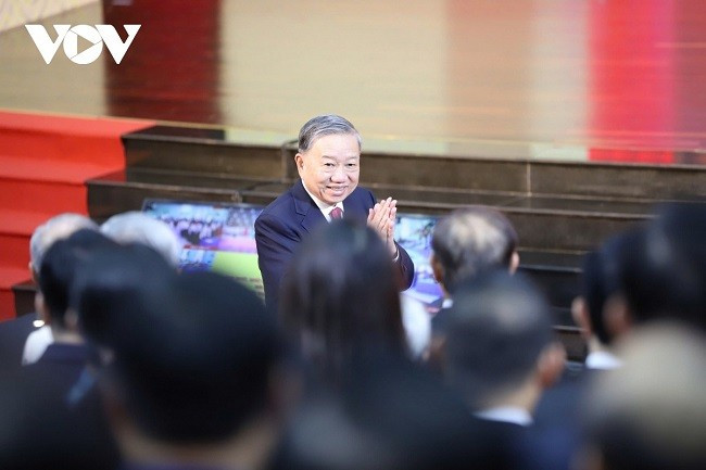 Tổng Bí thư Tô Lâm phát biểu tại Lễ công bố tại TPHCM.