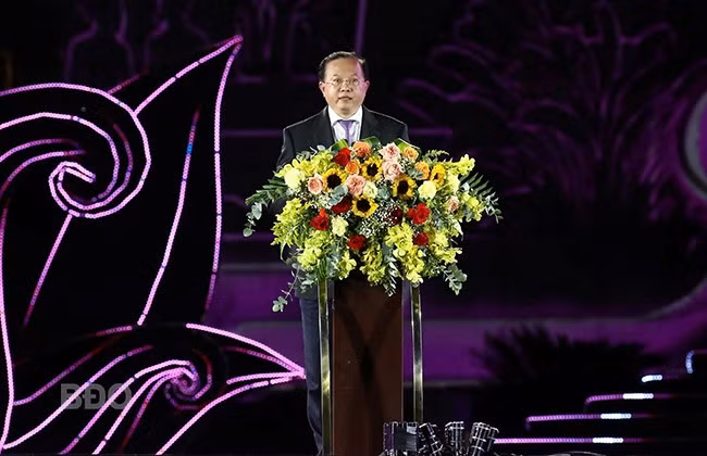 Thứ trưởng Bộ VH-TT&DL Tạ Quang Đông phát biểu tại sự kiện.