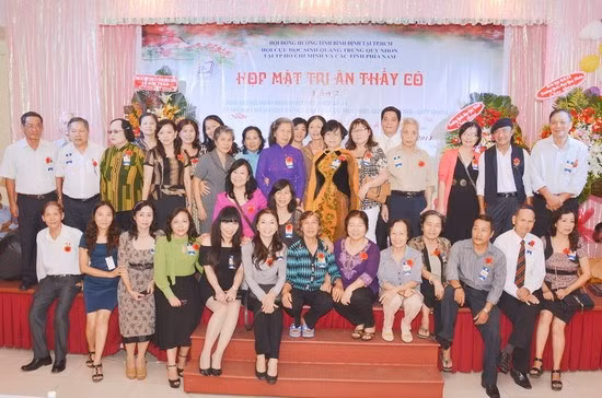 Ngày 15.11.2014, Ban liên lạc cựu học sinh Quốc Học Quy Nhơn tại TP Hồ Chí Minh và các tỉnh phía Nam tổ chức thành công Ngày hội tri ân thầy cô giáo lần thứ 2 tại TP Hồ Chí Minh nhân Ngày Nhà giáo Việt Nam, gặp gỡ hơn 60 thầy cô giáo cũ và giao lưu gần 550 cựu học sinh các khóa (từ khóa 1977 đến khóa 1999).