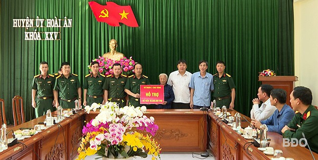 Hỗ trợ xây dựng nhà ở cho cựu chiến binh Sư đoàn 3 Sao vàng khó khăn. Ảnh: H.H Hỗ trợ xây dựng nhà ở cho cựu chiến binh Sư đoàn 3 Sao vàng khó khăn. Ảnh: H.H