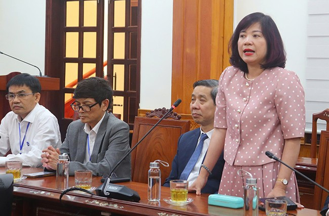 Các đơn vị trường phát biểu ý kiến tại buổi gặp gỡ. Ảnh: H.Đ