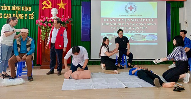 Quang cảnh buổi tập huấn. Ảnh: D.L Quang cảnh buổi tập huấn. Ảnh: D.L