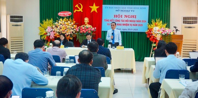 Sở Ngoại vụ tổng kết công tác đối ngoại năm 2024, triển khai nhiệm vụ năm 2025. Ảnh: NGUYỄN MUỘI.