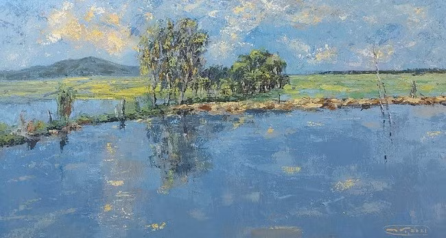 Tranh của họa sĩ NGUYỄN TẤN VĨ