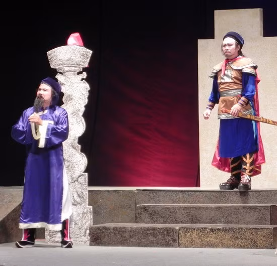 “Khúc ca bi tráng” là vở diễn bài chòi gây tiếng vang trong làng sân khấu truyền thống cả nước.