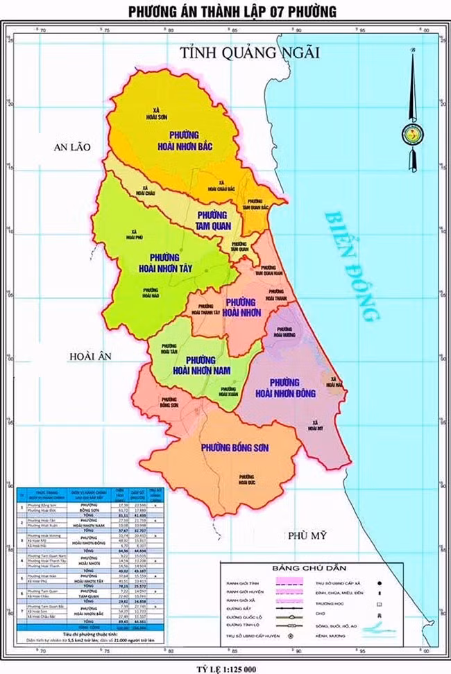 Bản đồ sau khi sắp xếp các đơn vị hành chính cấp xã. Ảnh: ĐVCC