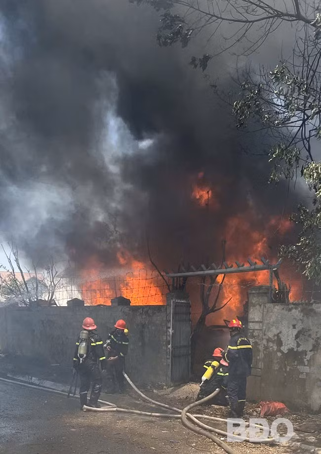 Hiện trường vụ cháy. Ảnh: CA cung cấp.