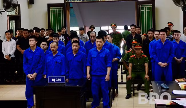 Quang cảnh phiên tòa. Ảnh: N.L