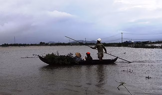 -Đi lại bằng thuyền nhỏ nhưng không mặc áo phao