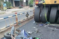 Mang Yang: Tông trực diện vào xe lu, 1 người tử vong