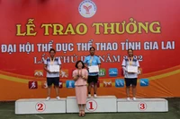 Trao 22 bộ huy chương môn đẩy gậy và kéo co tại Đại hội Thể dục thể thao tỉnh