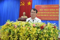 Pleiku tổ chức hội thảo khoa học về xây dựng, chỉnh đốn Đảng và hệ thống chính trị
