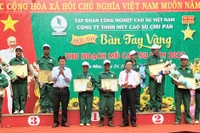 Công ty Cao su Chư Păh tổ chức thi Bàn tay vàng khai thác mủ cao su