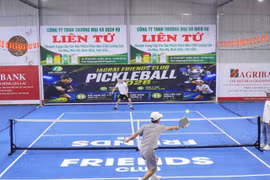 Các vận động viên cống hiến nhiều pha bóng đẹp tại Giải “Ia Grai Friends Club Pickleball Cup 2026”. Ảnh: H.H