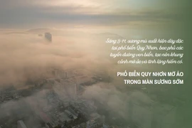 Phố biển Quy Nhơn quyến rũ trong màn sương mờ ảo