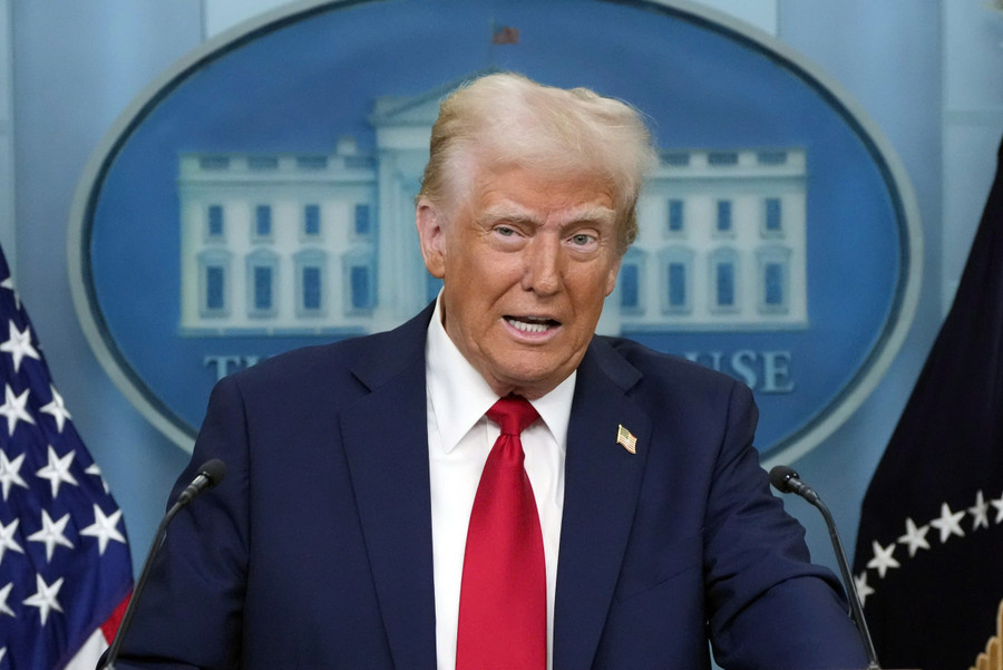 Tổng thống Mỹ Donald Trump tuyên bố sẽ áp mức thuế mới lên tới 70% đối với một số nước từ ngày 1-8. Ảnh minh họa/Nguồn: vnexpress.net z6773323096818-d92d783c18e7215e6dae3408c183ad4e.jpg