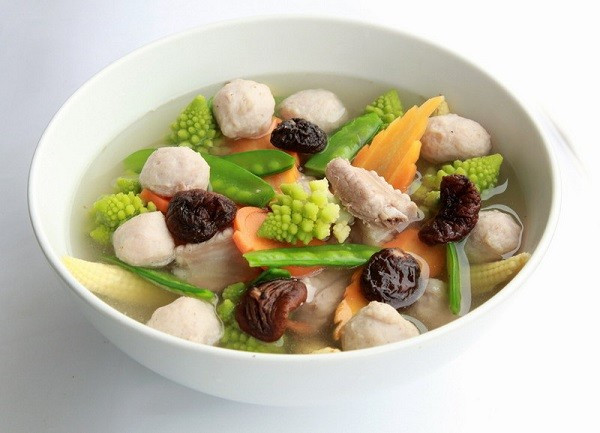 Canh mọc bò ngũ sắc. Ảnh: Internet Canh mọc bò ngũ sắc. Ảnh: Internet