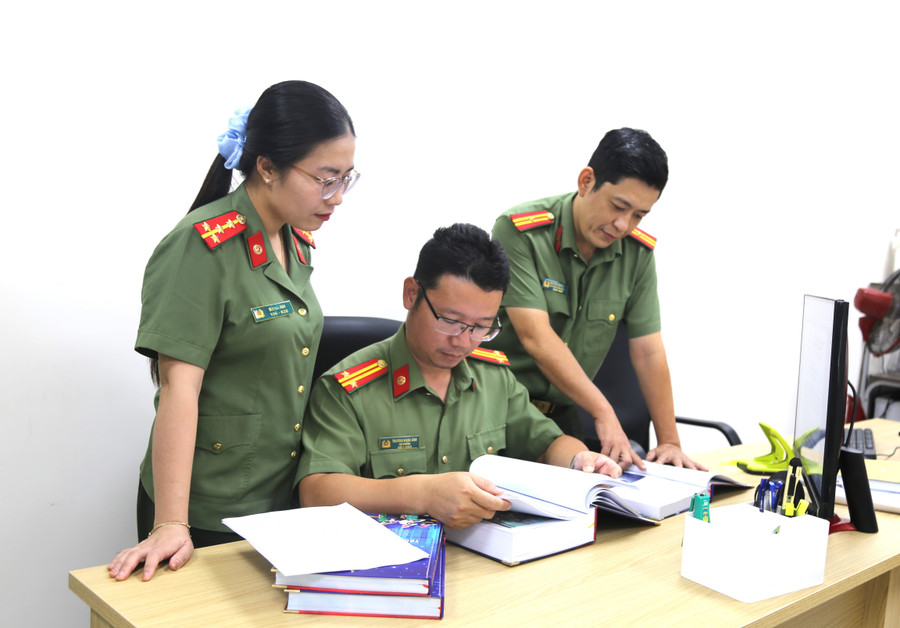 Nhiều bài thi có sự đầu tư kỹ lưỡng về nội dung, hình thức, đạt chất lượng cao. Ảnh: B.H 2.jpg
