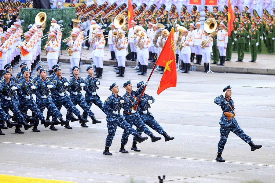 Các đoàn diễu binh qua lễ đài trong Lễ kỷ niệm 80 năm Cách mạng Tháng Tám thành công và Quốc khánh 2/9. Ảnh: Đ.X/Thanhtra Các đoàn diễu binh qua lễ đài trong Lễ kỷ niệm 80 năm Cách mạng Tháng Tám thành công và Quốc khánh 2/9. Ảnh: Đ.X/Thanhtra