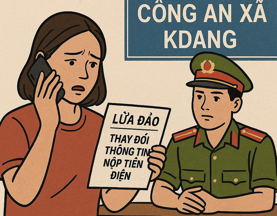 Thay đổi thông tin nộp tiền điện sau sáp nhập đơn vị hành chính là một trong những hình thức lừa đảo đang nổi lên hiện nay. Ảnh minh họa: M.T 1.jpg